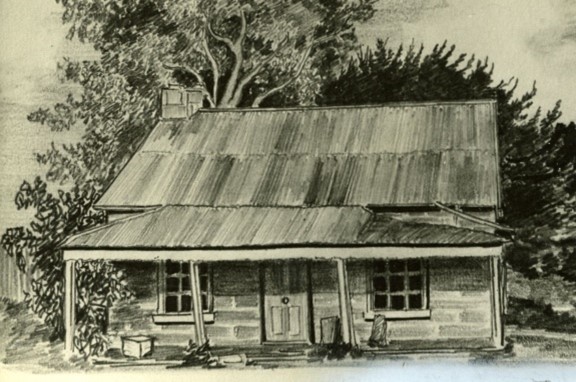 A sketch of Wilsons Farm house