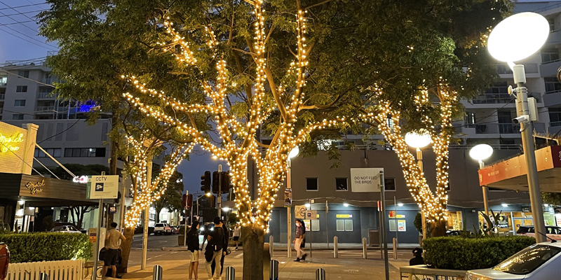 Fairy Lights Trafalgar Street Brighton-le-Sands